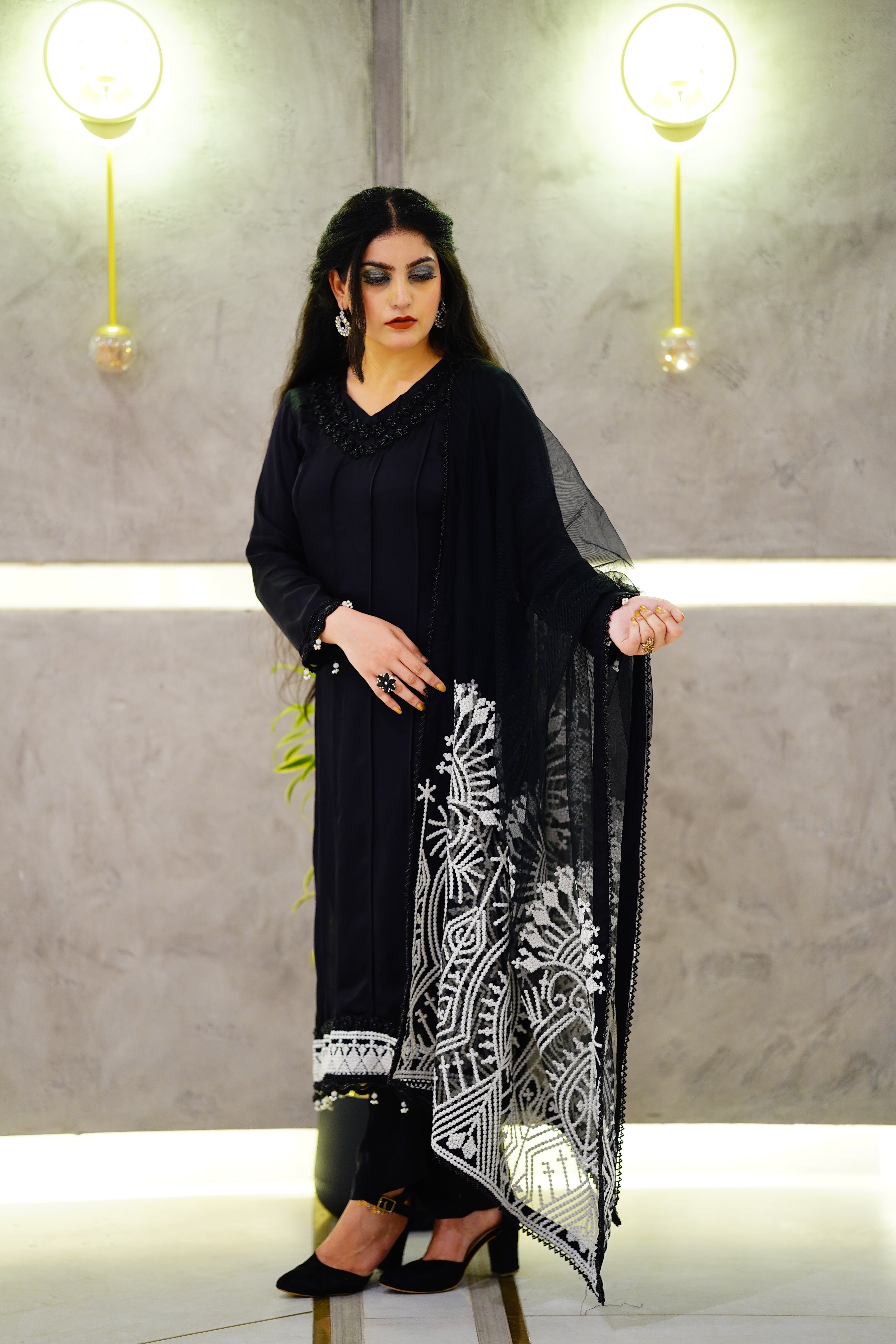 Exclusive Embroidered Shirt and Dupatta Set