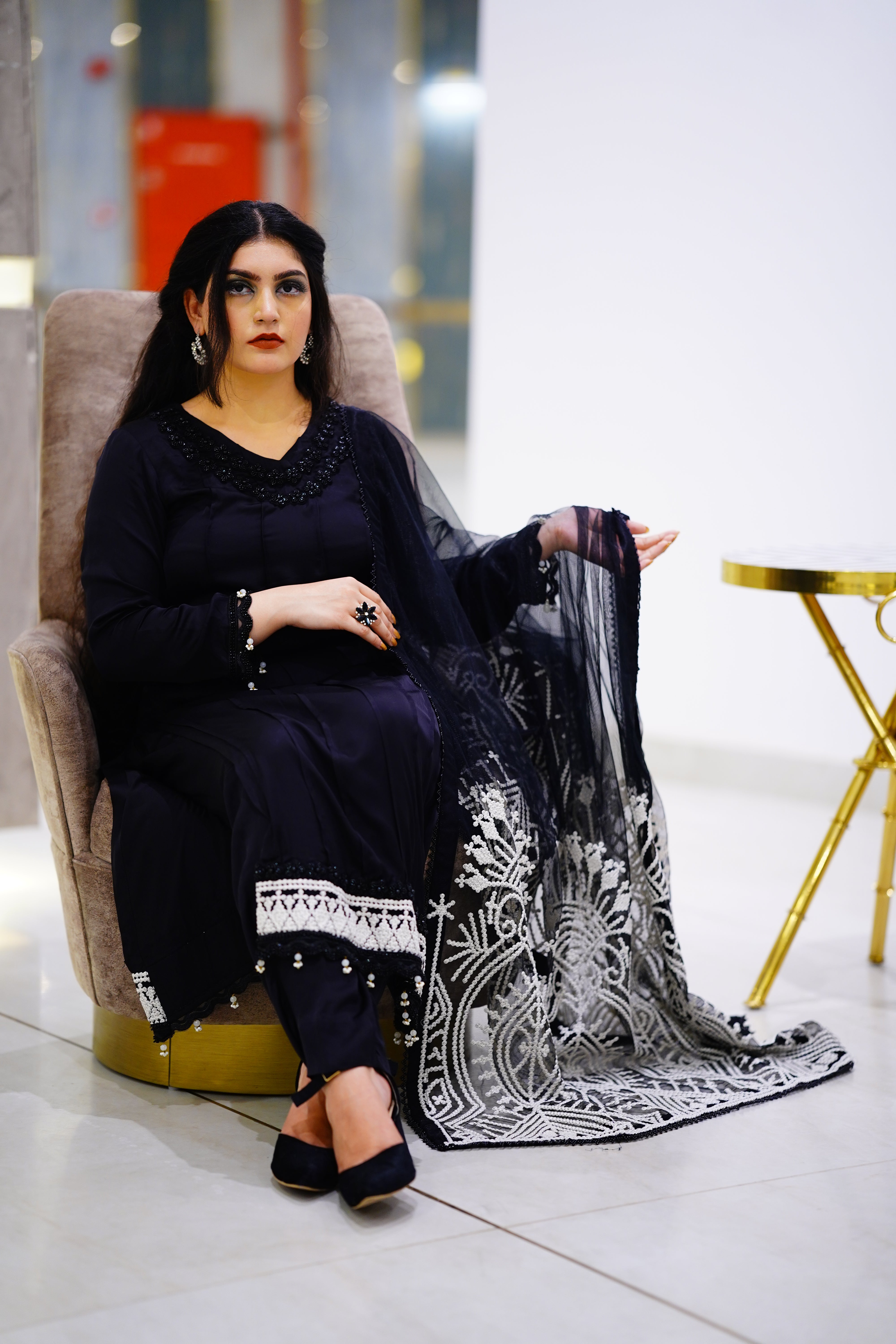 Exclusive Embroidered Shirt and Dupatta Set