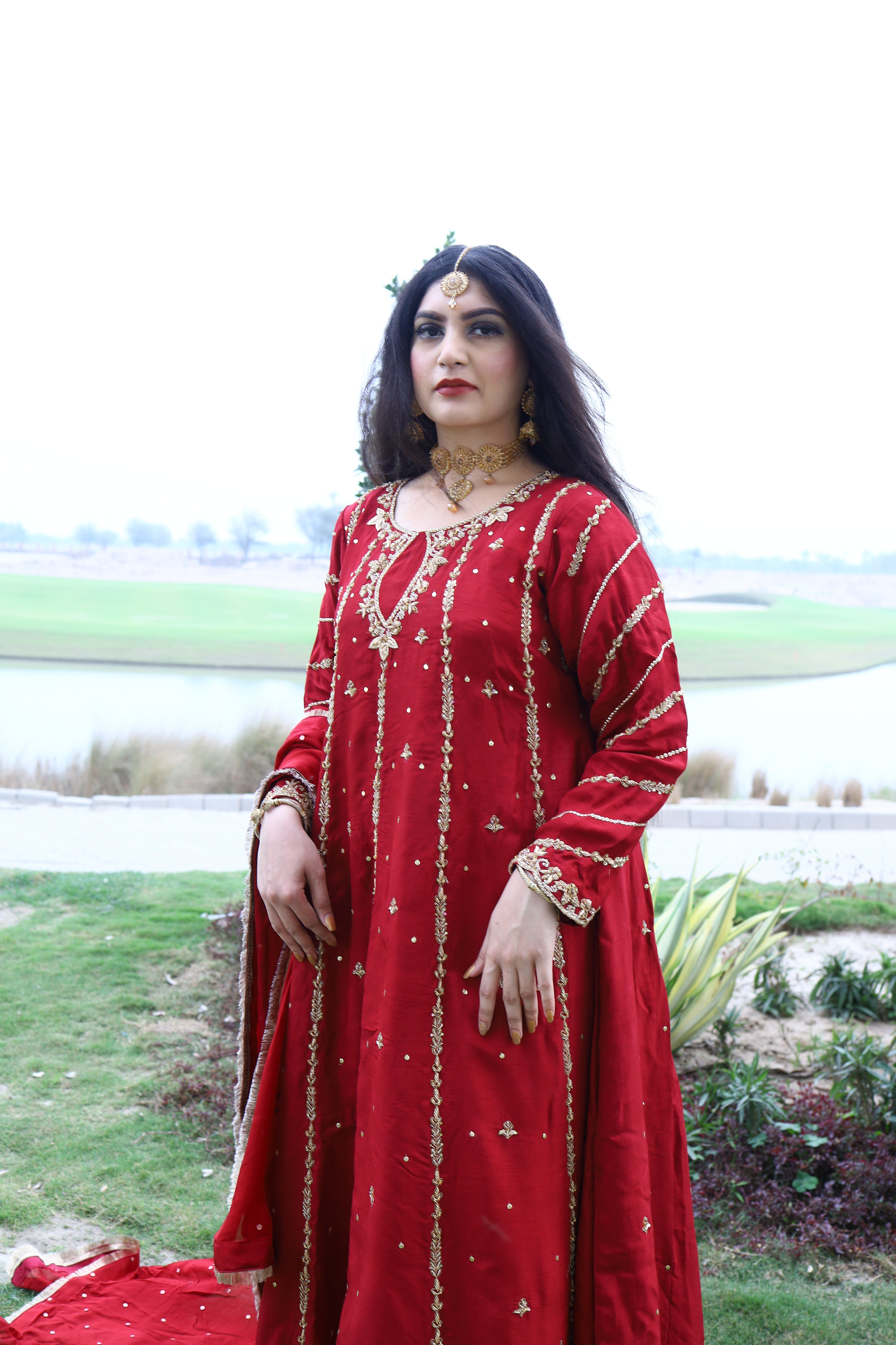 Naqshi, Dabka, Sequins Handmade Luxury Sharara, BUY NOW! | UAAJS