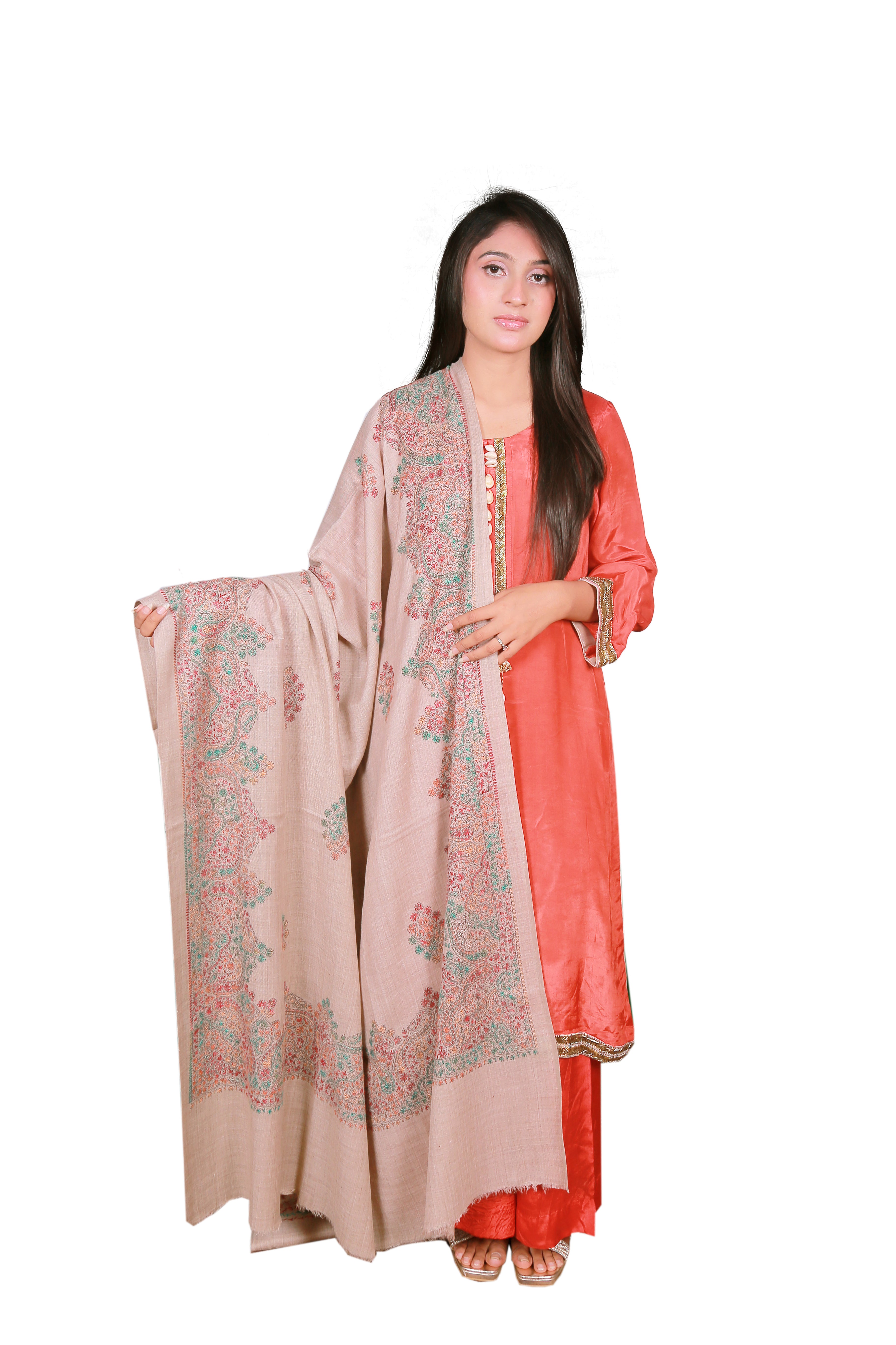 Cashmere Shawl Sozni Embroidered